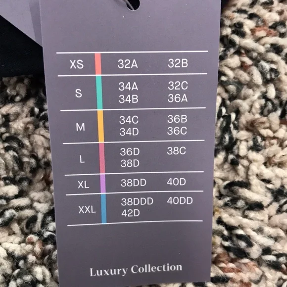 Auden Luxury Collection Unlined V Neck Black Seamless Bralette Sz L | NWT - Picture 5 of 6